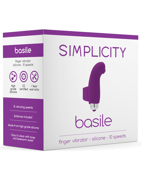 Shots Simplicity Basile Finger Vibrator - 10 Speed