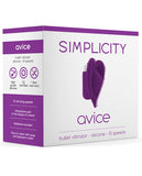 Shots Simplicity Avice Bullet Vibrator - 10 Speed