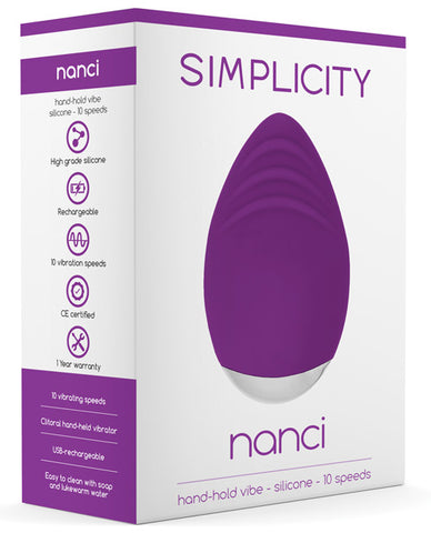 Shots Simplicity Nanci Rechargeable Clitoral Handheld Vibe - 10 Speed