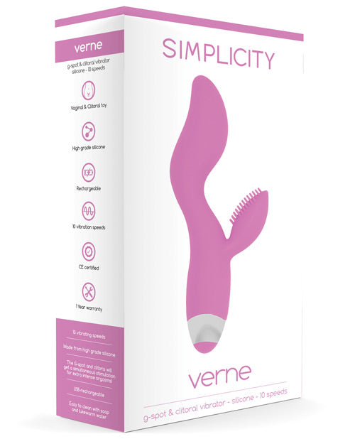 Shots Simplicity Verne Rechargeable Clitoral Vibrator - 10 Speed