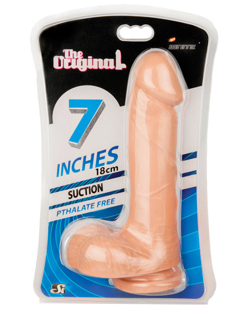 Ignite Suction Cup Dong W/balls - Flesh