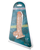 Major Dick Straight W-balls & Suction Cup Coast Guard - Vanilla
