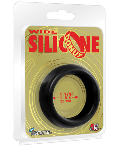 Ignite Wide 1.5" Silicone Donut - Black