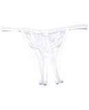 Scalloped Embroidery Crotchless Panty O/s