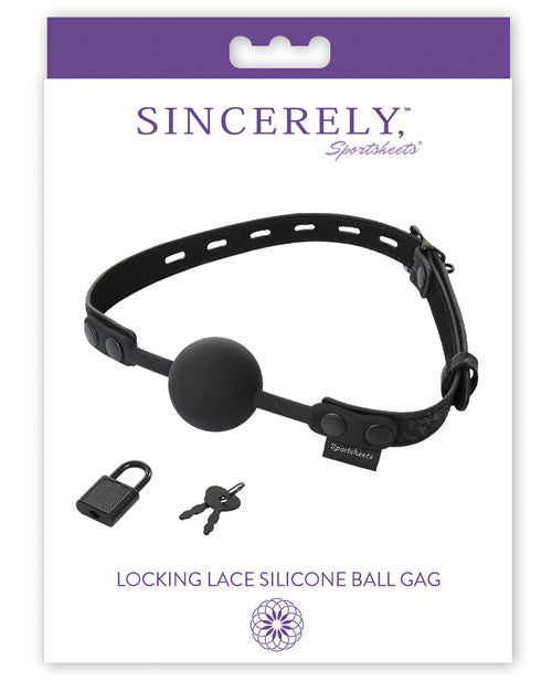 Sincerely Locking Lace Silicone Ball Gag