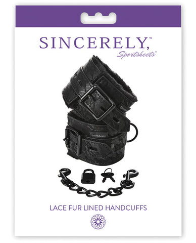 Sincerely Lace Fur Lined Handcuffs