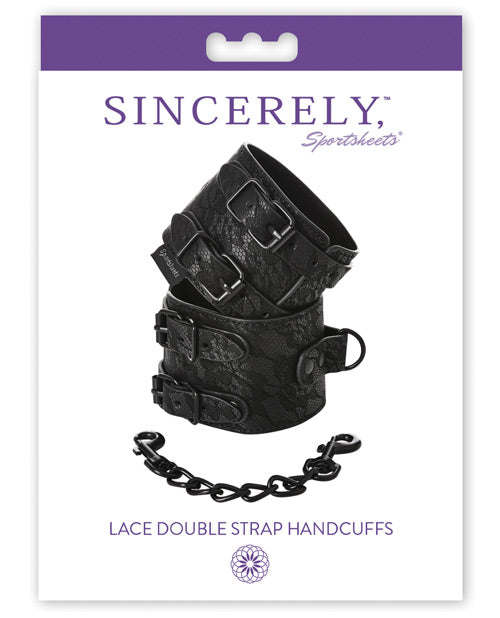 Sincerely Lace Double Strap Handcuffs