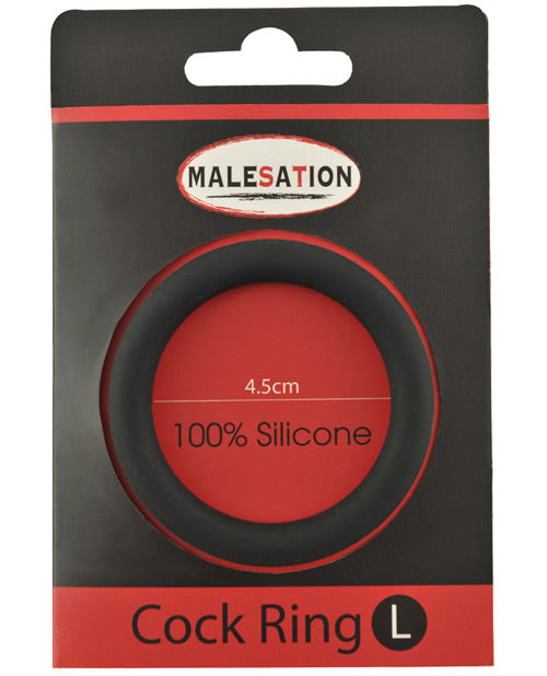 Malesation Silicone Cock Ring - Black