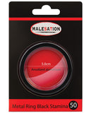 Malesation Nickel Free Metal Ring Black Stamina