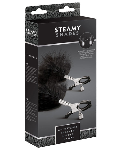 Steamy Shades Adjustable Feather Nipple Clamps