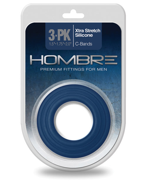 Hombre Xtra Stretch Silicone C Bands - Pack Of 3