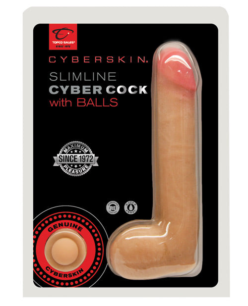 Cyberskin 8" Cock W-balls Slimline