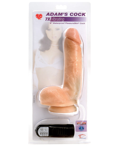 Tlc Adams Vibrating Cock - White