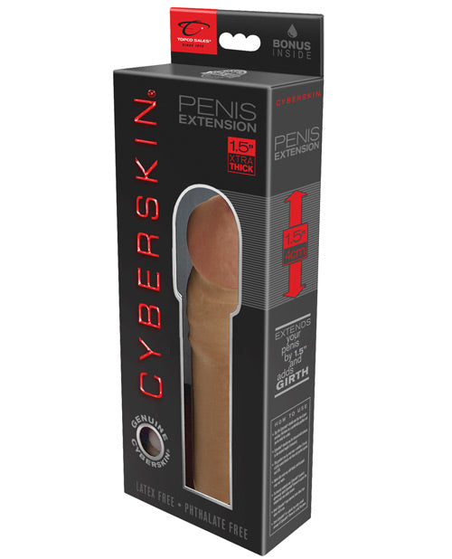 Cyberskin Transformer 1.5" Penis Extension - Cinnamon