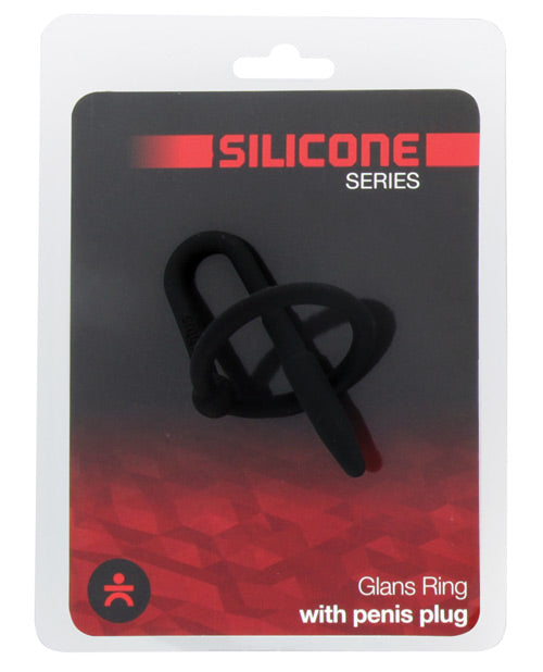 Titus Silicone Series Penis Plug W-glans Ring