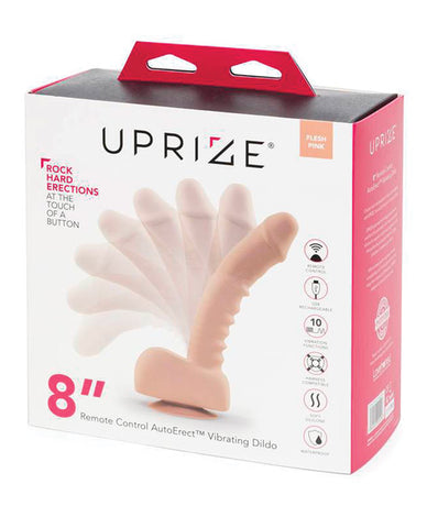 Uprize 8" Remote Control Autoerect Vibrating Dildo -