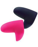 Vedo Ayu Mini Finger Vibe Pair - Black & Foxy Pink