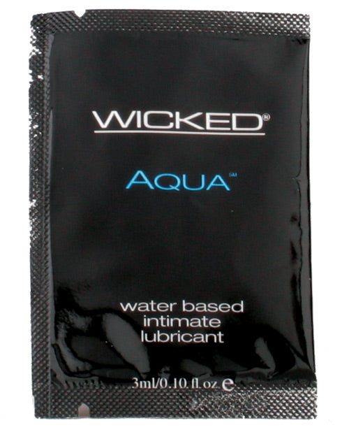 Wicked Sensual Care Aqua Waterbased Lubricant - .1 Oz