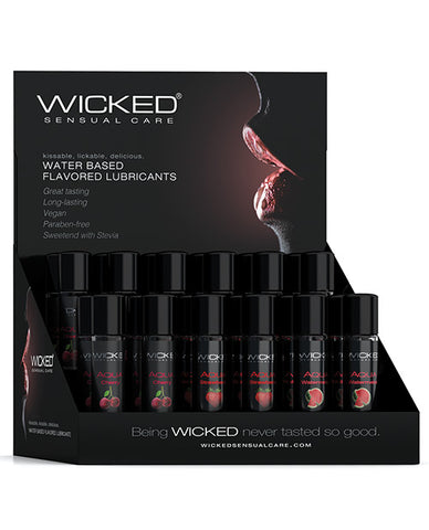 Wicked Sensual Care Classic Flavors Display - 1 Oz Asst. Flavors Display Of 24