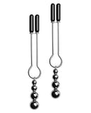 Master Series Adorn Triple Bead Nipple Clamp Set