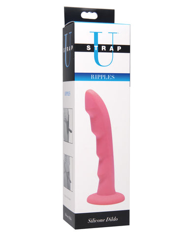 Strap U Ripples Silicone Strap Compatible Dildo