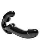 Revolver Strapless Strap On G Spot Dildo - Black