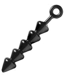 Master Series Spades Anal Beads Xl - Black