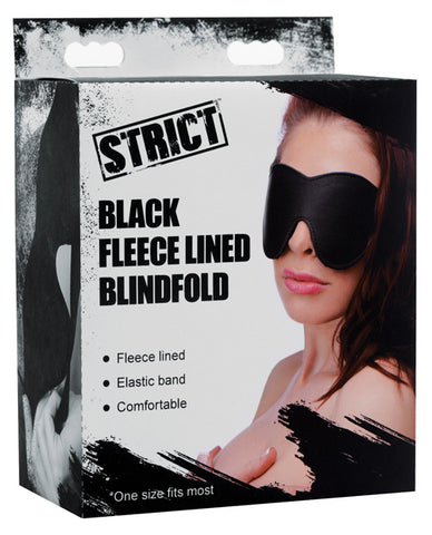 Strict Fleece Lined Blindfold - Black