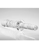 Master Series Brutus Glass Dildo Thruster - Clear