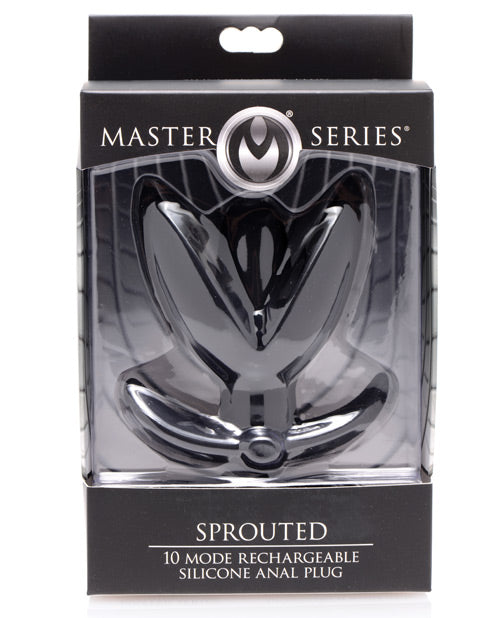 Master Series Sprouted 10x Silicone Vibrating Anal Plug