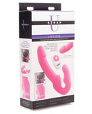 Strap U Vibrating Strapless Silicone Strap On W-remote Control - Pink