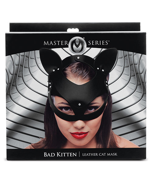 Master Series Bad Kitten Leather Cat Mask