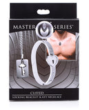 Master Series Cuffed Locking Bracelet W-neckless Key