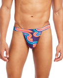 2xist Sliq Micro 1 Y-back Thong Far Out Wave