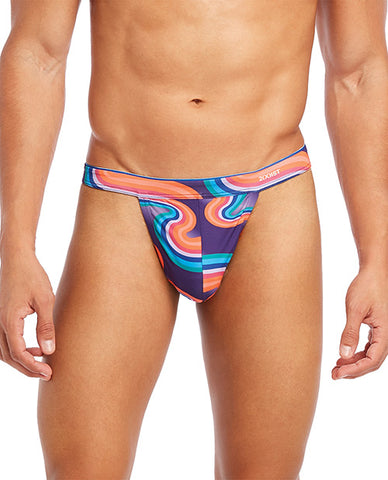 2xist Sliq Micro 1 Y-back Thong Far Out Wave