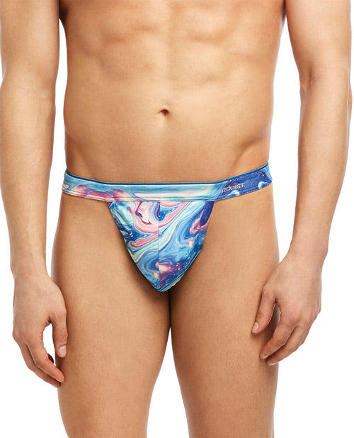 2xist Y Back Thong Iridescent Swirl