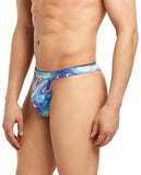 2xist Y Back Thong Iridescent Swirl