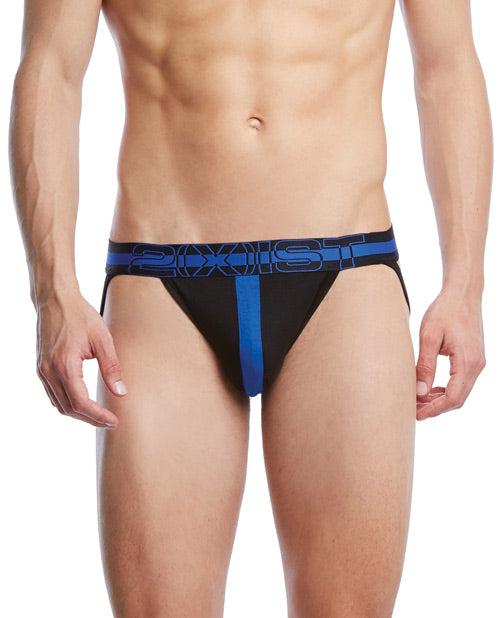 2xist Profile Jock Strap Black W/cobalt